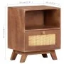 Nachttisch aus massivem Mangoholz, 40 x 30 x 50 cm von vidaXL, Nachttische - Ref: Foro24-323597, Preis: 85,06 €, Rabatt: %