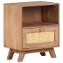 Nachttisch aus massivem Mangoholz, 40 x 30 x 50 cm von vidaXL, Nachttische - Ref: Foro24-323597, Preis: 85,06 €, Rabatt: %