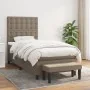 Cama box spring con colchón tela gris taupe 80x200 cm de , Camas y somieres - Ref: Foro24-3136873, Precio: 379,61 €, Descuent...