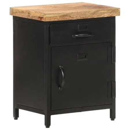 Solid rough mango wood bedside table 40x30x52 cm by vidaXL, Nightstands - Ref: Foro24-320664, Price: 100,67 €, Discount: %
