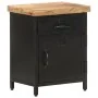 Solid rough mango wood bedside table 40x30x52 cm by vidaXL, Nightstands - Ref: Foro24-320664, Price: 100,67 €, Discount: %
