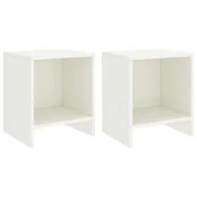 Nachttische 2 Stück Kiefernholz weiß 35x30x40 cm von vidaXL, Nachttische - Ref: Foro24-322240, Preis: 35,85 €, Rabatt: %