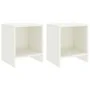 Nachttische 2 Stück Kiefernholz weiß 35x30x40 cm von vidaXL, Nachttische - Ref: Foro24-322240, Preis: 35,85 €, Rabatt: %