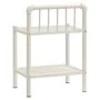 Bedside tables 2 units metal glass white and transparent by vidaXL, Nightstands - Ref: Foro24-325102, Price: 52,95 €, Discoun...