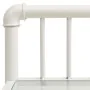 Bedside tables 2 units metal glass white and transparent by vidaXL, Nightstands - Ref: Foro24-325102, Price: 52,95 €, Discoun...