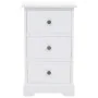 Mesita de noche MDF y madera de pino 35x32x59 cm de vidaXL, Mesitas de noche - Ref: Foro24-245756, Precio: 95,92 €, Descuento: %