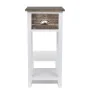 Nachttisch mit 1 braunen und weißen Schublade von vidaXL, Nachttische - Ref: Foro24-242039, Preis: 49,11 €, Rabatt: %