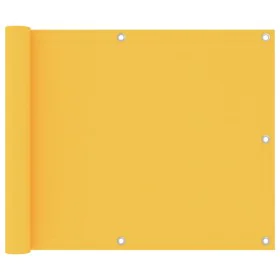 Balcony awning in yellow Oxford fabric, 75x400 cm. by vidaXL, Umbrellas - Ref: Foro24-135021, Price: 23,69 €, Discount: %