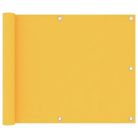 Balcony awning in yellow Oxford fabric, 75x400 cm. by vidaXL, Umbrellas - Ref: Foro24-135021, Price: 24,21 €, Discount: %