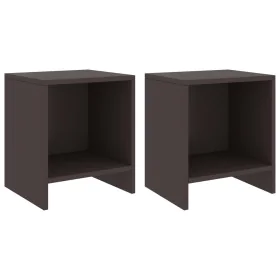 Mesitas de noche 2 uds madera de pino marrón oscuro 35x30x40 cm by vidaXL, Nightstands - Ref: Foro24-322242, Price: 39,83 €, ...