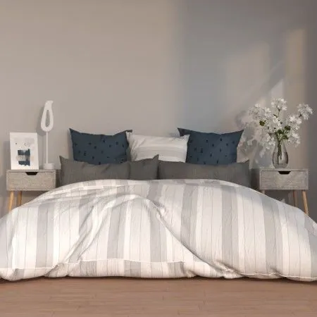 Bedside tables 2 units engineered wood gray concrete by vidaXL, Nightstands - Ref: Foro24-326804, Price: 88,35 €, Discount: %