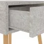 Bedside tables 2 units engineered wood gray concrete by vidaXL, Nightstands - Ref: Foro24-326804, Price: 88,35 €, Discount: %