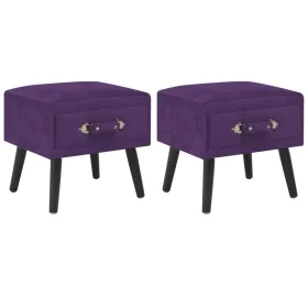 Nightstands 2 units 40x35x40cm dark purple velvet by vidaXL, Nightstands - Ref: Foro24-276385, Price: 123,63 €, Discount: %