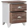 Nightstands with 2 drawers 2 units brown and white by vidaXL, Nightstands - Ref: Foro24-242042, Price: 67,70 €, Discount: %
