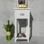 Weißer Nachttisch mit 1 Schublade von vidaXL, Nachttische - Ref: Foro24-242040, Preis: 52,25 €, Rabatt: %