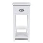 Mesita de noche con 1 cajón blanca de vidaXL, Mesitas de noche - Ref: Foro24-242040, Precio: 51,45 €, Descuento: %