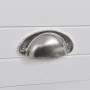 Mesita de noche con 1 cajón blanca de vidaXL, Mesitas de noche - Ref: Foro24-242040, Precio: 51,45 €, Descuento: %