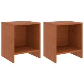 Nachttische 2 Stück honigbraunes Kiefernholz 35x30x40 cm von vidaXL, Nachttische - Ref: Foro24-322241, Preis: 38,45 €, Rabatt: %