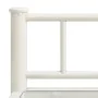 Nachttische 2 Einheiten aus weißem Metall und transparentem Glas von vidaXL, Nachttische - Ref: Foro24-325094, Preis: 51,23 €...