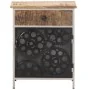 Mesita de noche de madera de mango rugosa 40x30x50 cm de vidaXL, Mesitas de noche - Ref: Foro24-323738, Precio: 74,96 €, Desc...