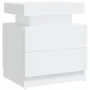 Weißer Nachttisch aus Sperrholz, 45 x 35 x 52 cm von vidaXL, Nachttische - Ref: Foro24-326849, Preis: 82,45 €, Rabatt: %