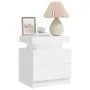 Weißer Nachttisch aus Sperrholz, 45 x 35 x 52 cm von vidaXL, Nachttische - Ref: Foro24-326849, Preis: 82,45 €, Rabatt: %