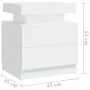 Weißer Nachttisch aus Sperrholz, 45 x 35 x 52 cm von vidaXL, Nachttische - Ref: Foro24-326849, Preis: 82,45 €, Rabatt: %