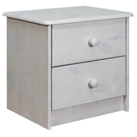 Solid pine wood bedside table 43x34x40 cm by vidaXL, Nightstands - Ref: Foro24-325535, Price: 41,88 €, Discount: %