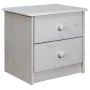 Solid pine wood bedside table 43x34x40 cm by vidaXL, Nightstands - Ref: Foro24-325535, Price: 41,88 €, Discount: %