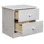 Solid pine wood bedside table 43x34x40 cm by vidaXL, Nightstands - Ref: Foro24-325535, Price: 41,88 €, Discount: %