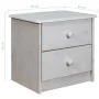 Solid pine wood bedside table 43x34x40 cm by vidaXL, Nightstands - Ref: Foro24-325535, Price: 41,88 €, Discount: %