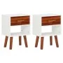 Nachttische 2 Stück aus massivem Akazienholz 40x30x57 cm von vidaXL, Nachttische - Ref: Foro24-245740, Preis: 87,13 €, Rabatt: %
