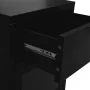 Mesita de noche negra acero y vidrio 40x30x54,5 cm de vidaXL, Mesitas de noche - Ref: Foro24-336052, Precio: 96,24 €, Descuen...