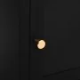 Mesita de noche negra acero y vidrio 40x30x54,5 cm de vidaXL, Mesitas de noche - Ref: Foro24-336052, Precio: 96,24 €, Descuen...