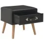 Mesitas de noche 2 unidades 40x35x40 cm cuero sintético negro de vidaXL, Mesitas de noche - Ref: Foro24-276381, Precio: 100,6...
