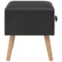 Mesitas de noche 2 unidades 40x35x40 cm cuero sintético negro de vidaXL, Mesitas de noche - Ref: Foro24-276381, Precio: 100,6...