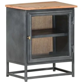 Solid gray acacia wood bedside table 40x30x50 cm by vidaXL, Nightstands - Ref: Foro24-323501, Price: 84,64 €, Discount: %