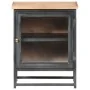 Massiver Nachttisch aus grauem Akazienholz, 40 x 30 x 50 cm von vidaXL, Nachttische - Ref: Foro24-323501, Preis: 84,64 €, Rab...