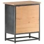 Massiver Nachttisch aus grauem Akazienholz, 40 x 30 x 50 cm von vidaXL, Nachttische - Ref: Foro24-323501, Preis: 84,64 €, Rab...