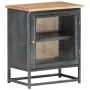 Massiver Nachttisch aus grauem Akazienholz, 40 x 30 x 50 cm von vidaXL, Nachttische - Ref: Foro24-323501, Preis: 84,64 €, Rab...