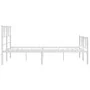 Metallbettgestell mit Kopf- und Fußteil weiß 140x190 cm von , Betten und Lattenroste - Ref: Foro24-372246, Preis: 95,89 €, Ra...