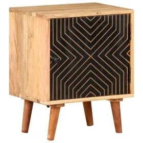 Nachttisch aus massivem Akazienholz, 40 x 30 x 50 cm von vidaXL, Nachttische - Ref: Foro24-322667, Preis: 84,59 €, Rabatt: %