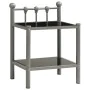 Mesita de noche metal y vidrio gris y negro 45x34,5x60,5 cm de vidaXL, Mesitas de noche - Ref: Foro24-325073, Precio: 26,37 €...