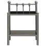 Mesita de noche metal y vidrio gris y negro 45x34,5x60,5 cm de vidaXL, Mesitas de noche - Ref: Foro24-325073, Precio: 26,37 €...