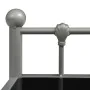 Mesita de noche metal y vidrio gris y negro 45x34,5x60,5 cm de vidaXL, Mesitas de noche - Ref: Foro24-325073, Precio: 26,37 €...