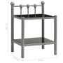 Mesita de noche metal y vidrio gris y negro 45x34,5x60,5 cm de vidaXL, Mesitas de noche - Ref: Foro24-325073, Precio: 26,37 €...