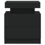 Black chipboard bedside table 45x35x52 cm by vidaXL, Nightstands - Ref: Foro24-326850, Price: 93,15 €, Discount: %