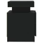 Black chipboard bedside table 45x35x52 cm by vidaXL, Nightstands - Ref: Foro24-326850, Price: 93,15 €, Discount: %