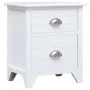 Mesitas de noche con 2 cajones 2 unidades blancas de vidaXL, Mesitas de noche - Ref: Foro24-242043, Precio: 113,27 €, Descuen...
