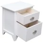 Mesitas de noche con 2 cajones 2 unidades blancas de vidaXL, Mesitas de noche - Ref: Foro24-242043, Precio: 113,27 €, Descuen...